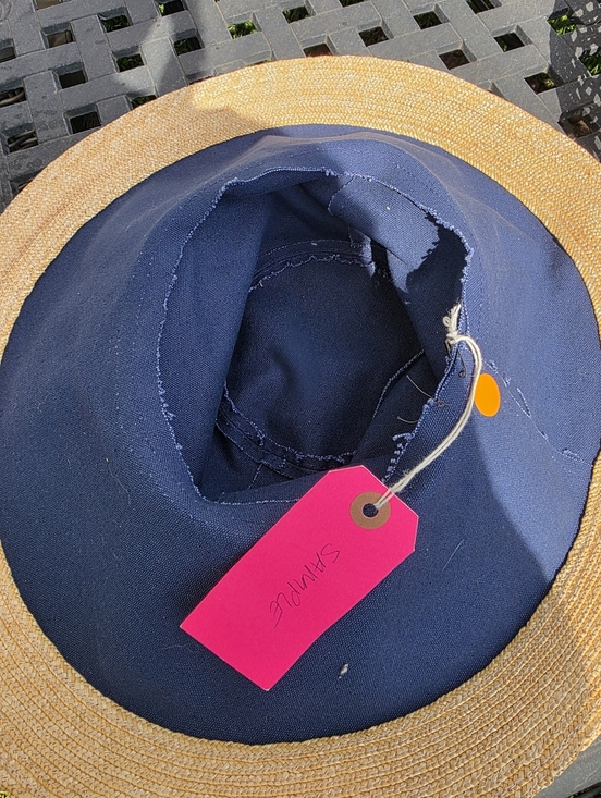 Wide Brim Sun Hat - Navy, No Brand Tag, From Lola Hats main image 4